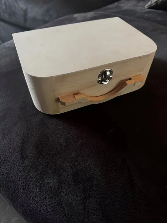 Houten koffer 25 cm