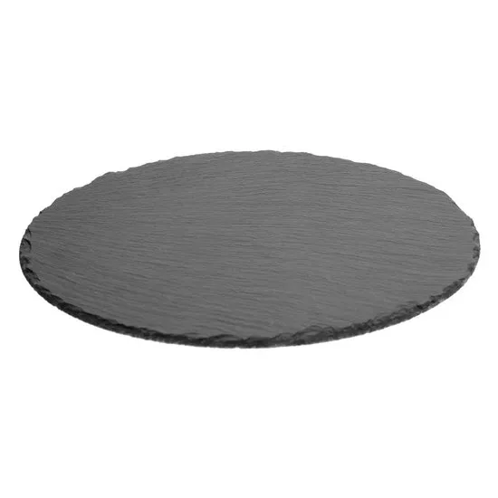 Secret de Gourmet Serveerplankje voor hapjes/fingerfood - Dia 28 cm - Leisteen - borrelplank - tapas