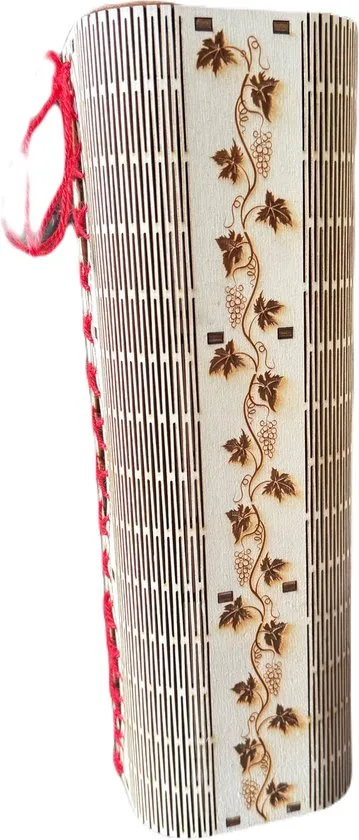 Houten wijnkist 33 cm x 10.5 cm Rood