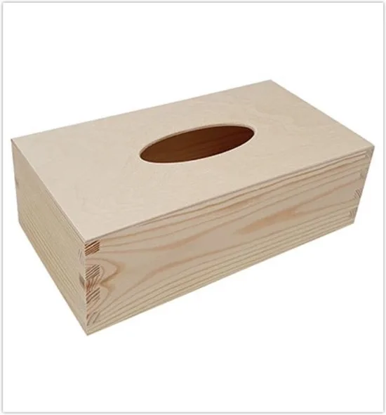 Tissue doos met schuifbodem grenen
