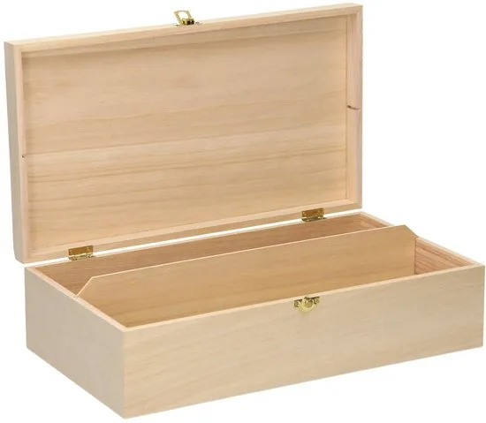 Houten Wijnkist - 2 Flessen