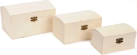 Versier je eigen Houten Schatkist, 3st